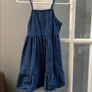 Spaghetti strap denim dress